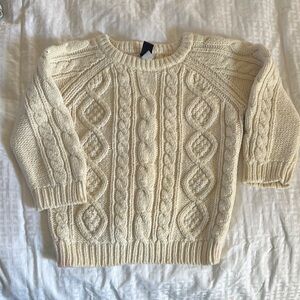 GAP Cream Cable Knit Sweater